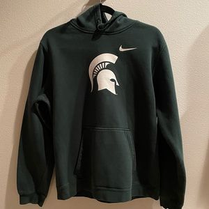 Michigan State Green Nike Hoodie Size M